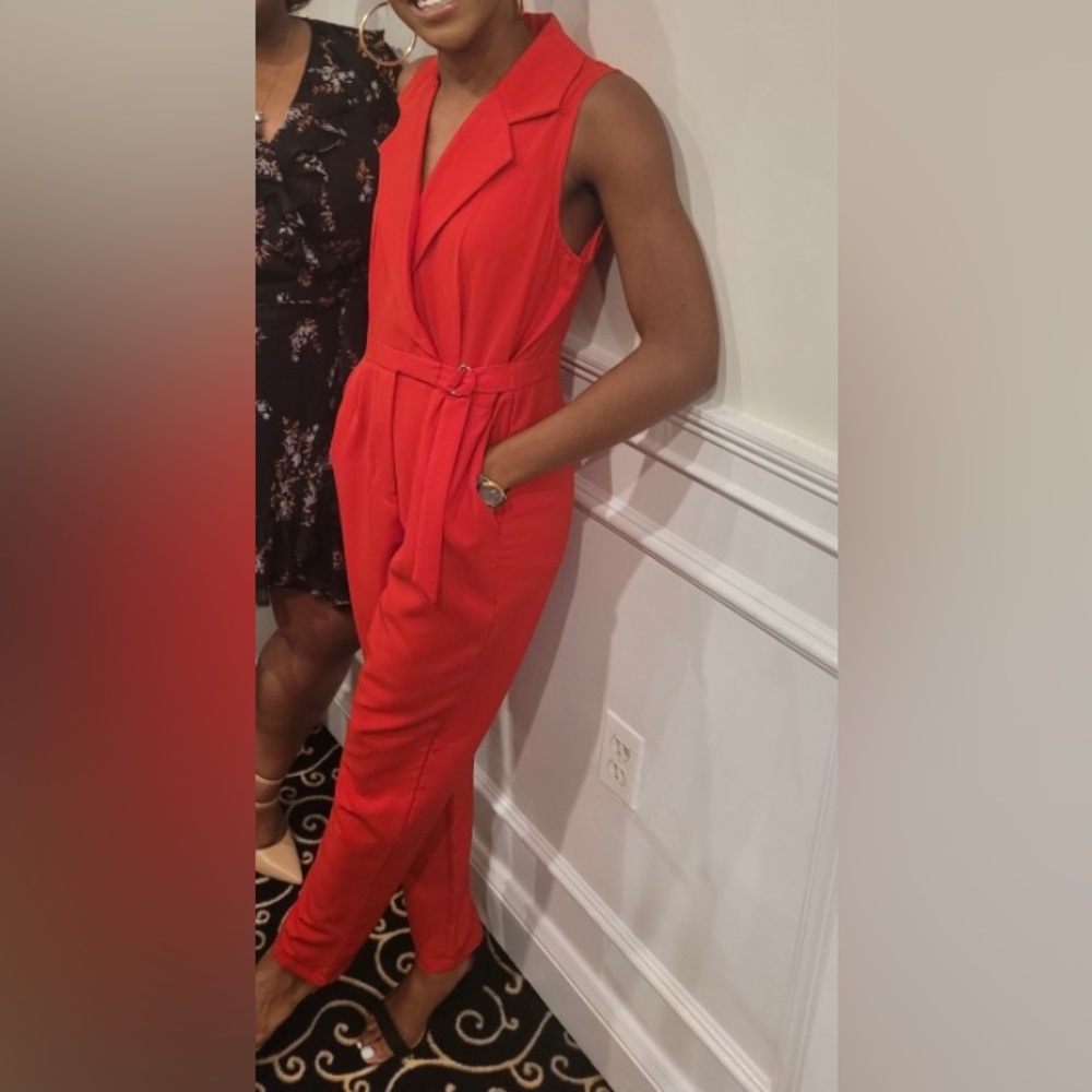 Red jumpsuit - Picture 4 of 4